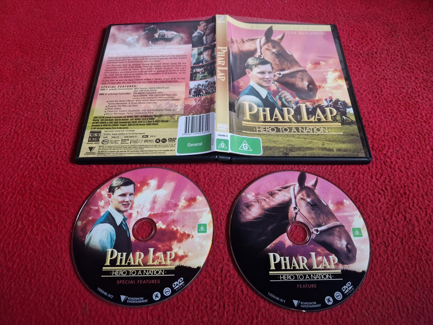 PHAR LAP [ REGION 4  PAL ] DVD