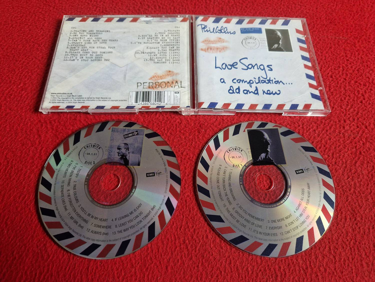 PHIL COLLINS LOVE SONGS A COMPILATION OLD AND NEW CD