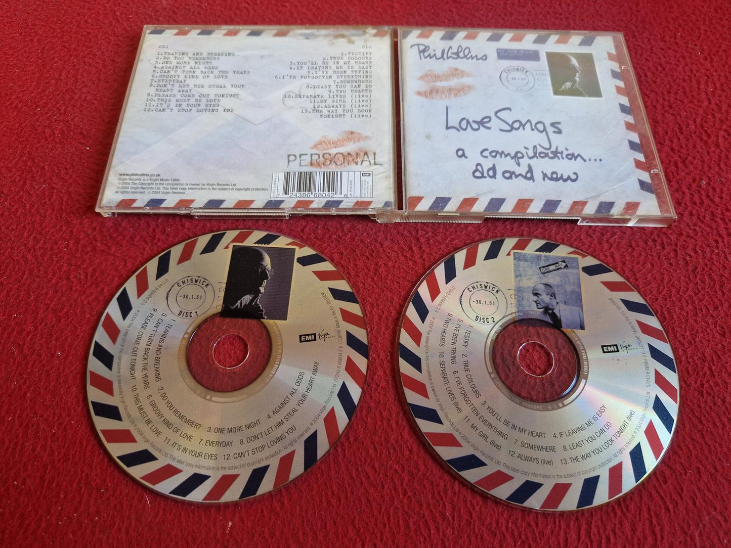 PHIL COLLINS LOVE SONGS A COMPILATION OLD AND NEW CD