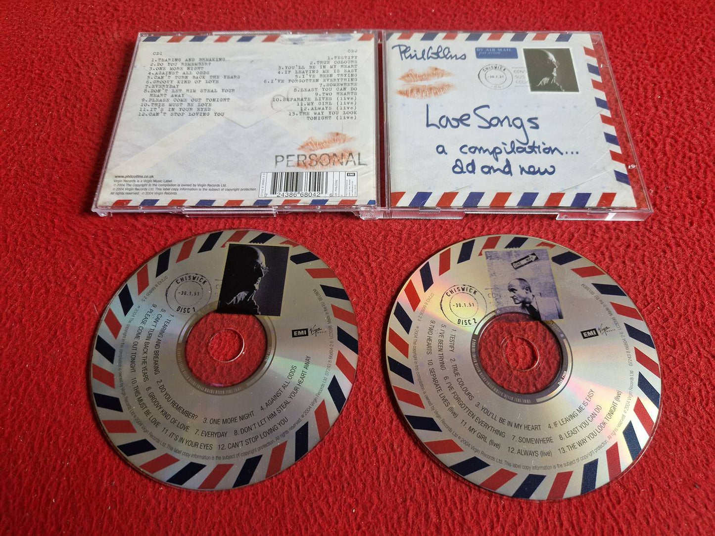 PHIL COLLINS LOVE SONGS A COMPILATION OLD AND NEW CD