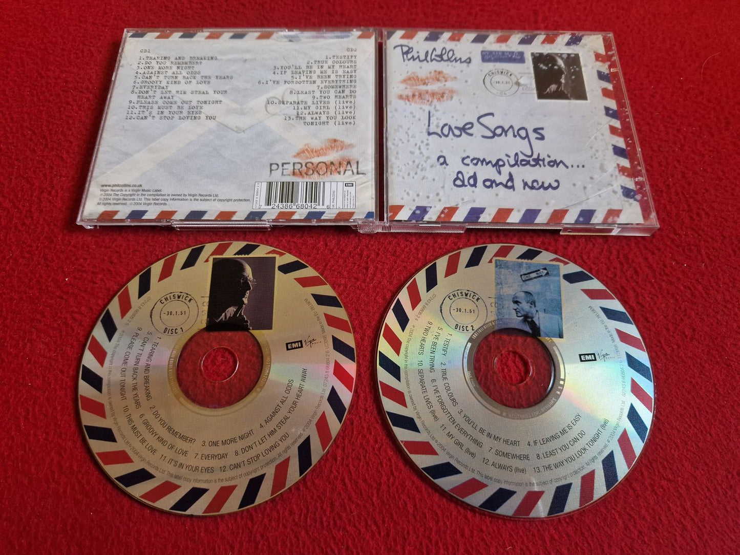 PHIL COLLINS LOVE SONGS A COMPILATION OLD AND NEW CD