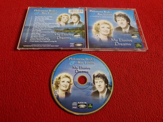 PHILOMENA BEGLEY & RAY LYNAM COUNTRY & IRISH DUETS MY ELUSIVE DREAMS CD