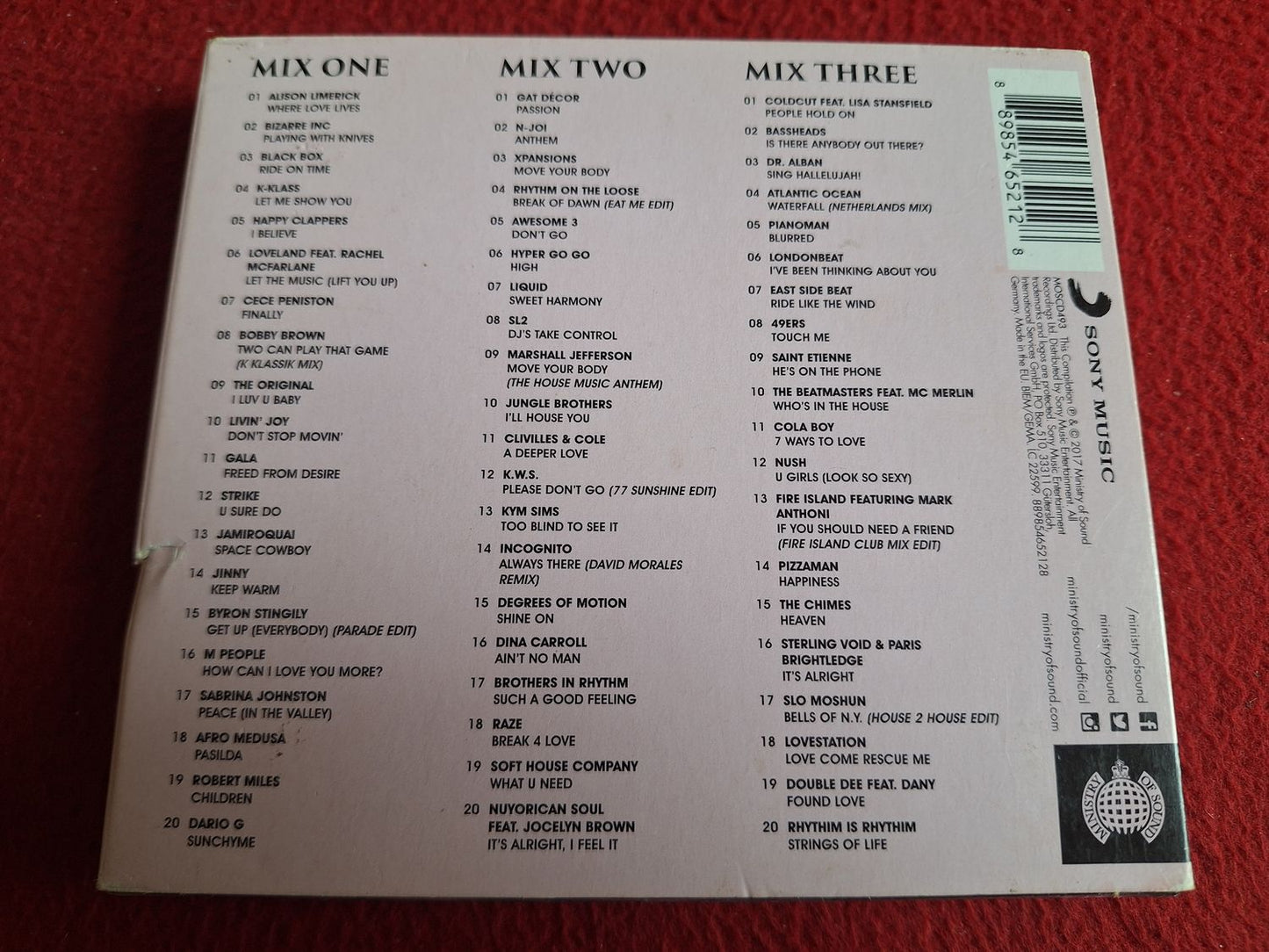 PIANO HOUSE CLASSICS MINISTRY OF SOUND CD BOX