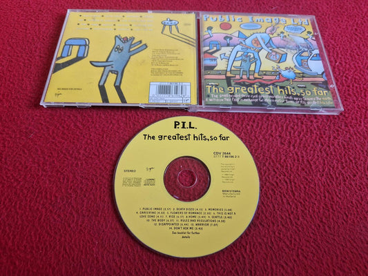 P.I.L. THE GREATEST HITS, SO FAR CD