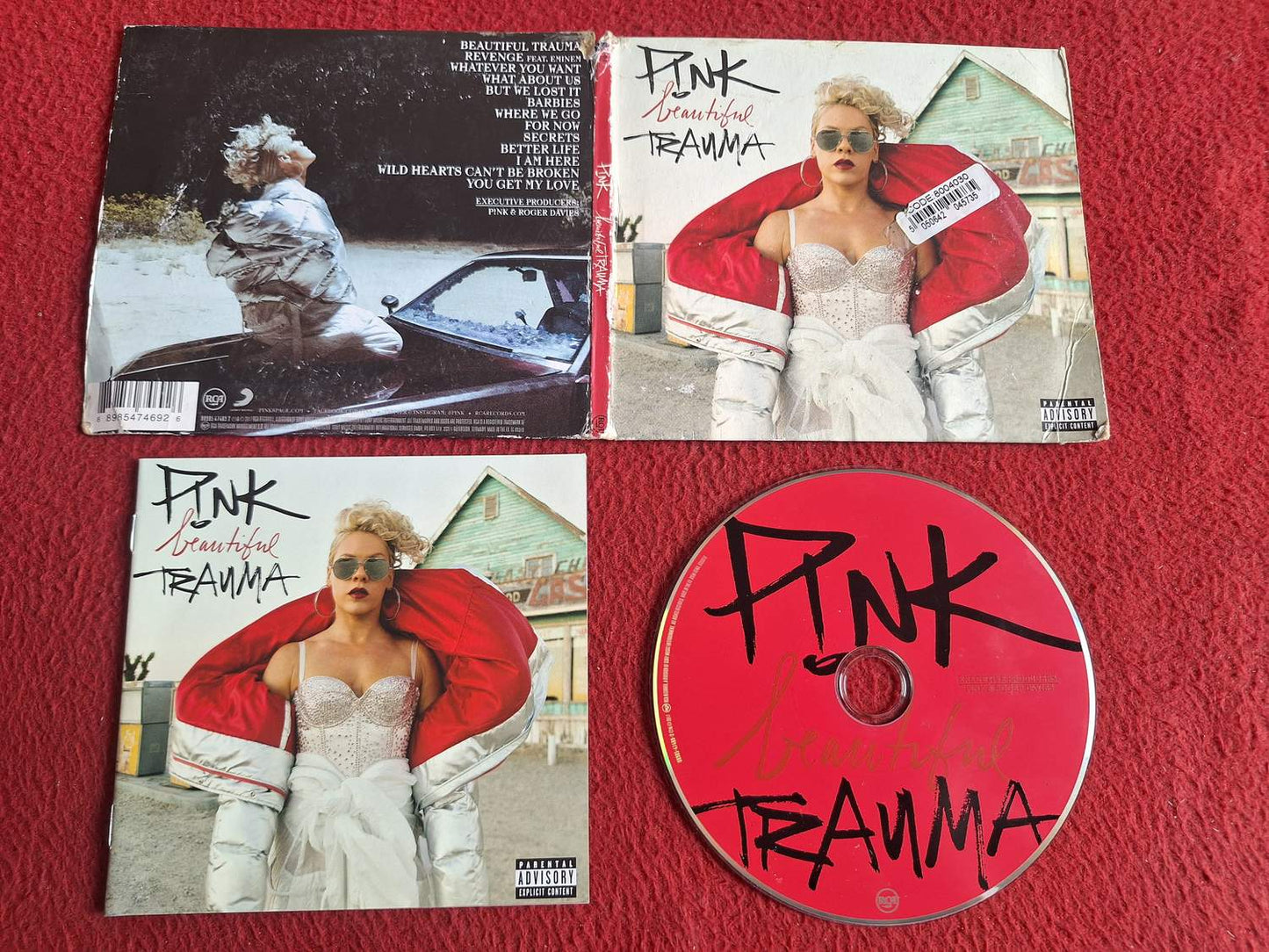 PINK BEAUTIFUL TRAUMA [ SKADA PÅ PAPPBOX ] CD
