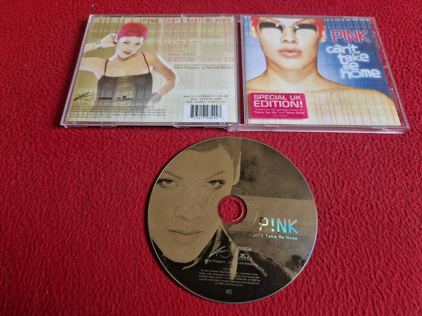 PINK CAN'T TAKE ME HOME CD
