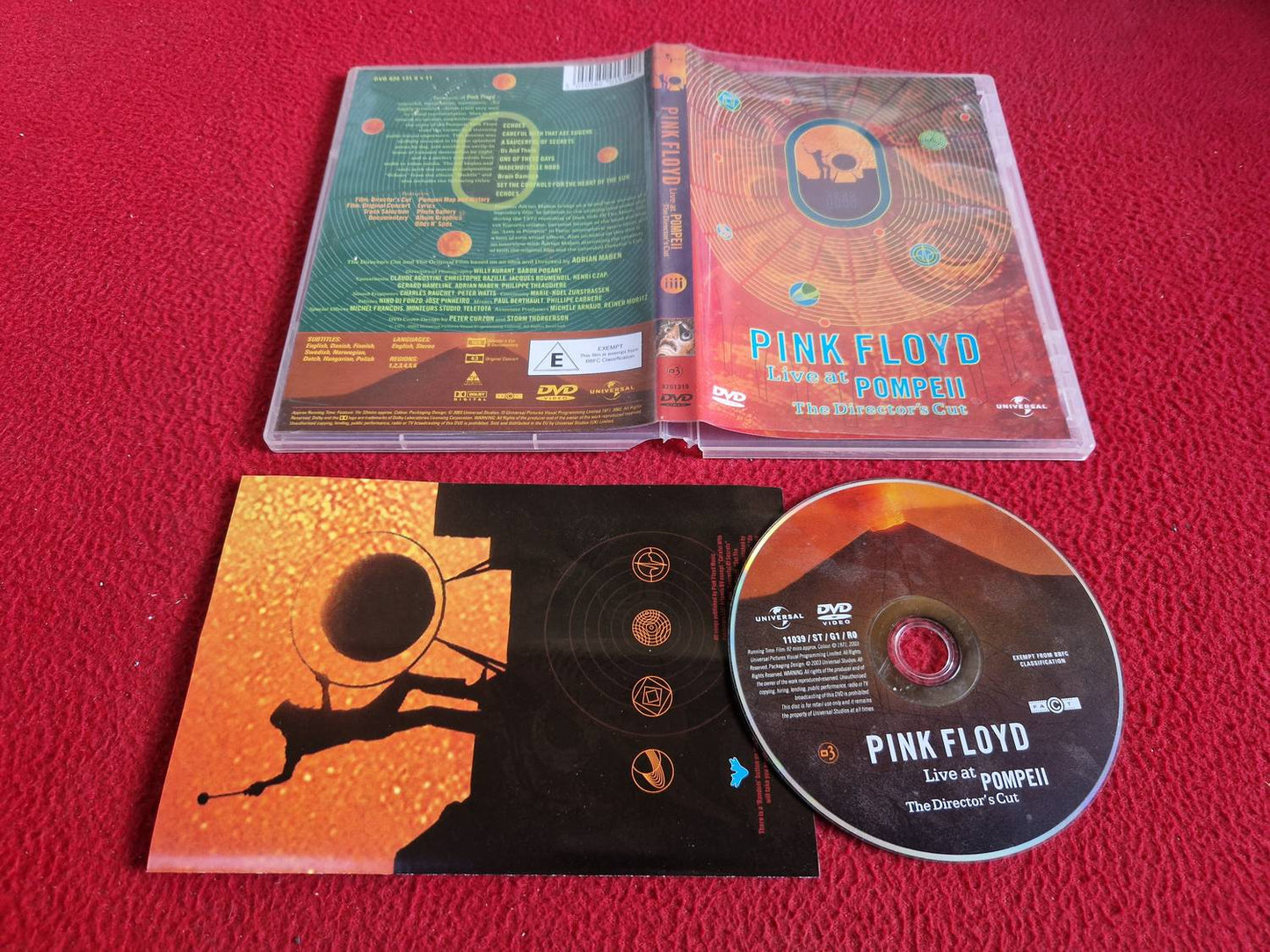 PINK FLOYD LIVE AT POMPEII DVD