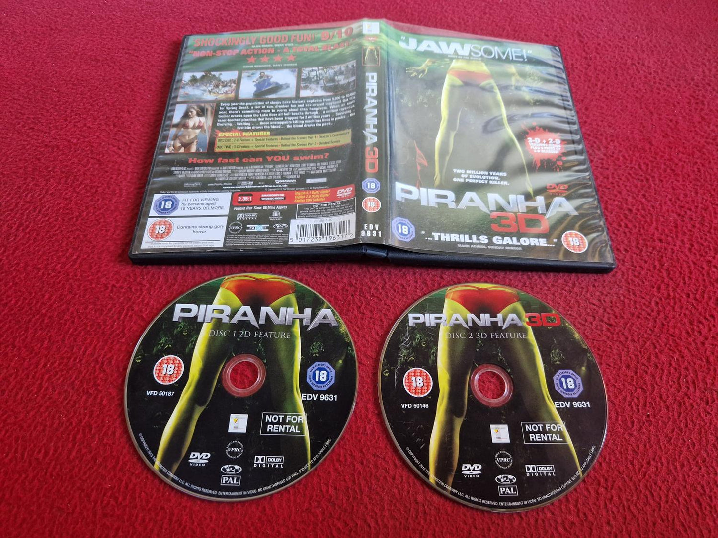 PIRANHA 3D DVD