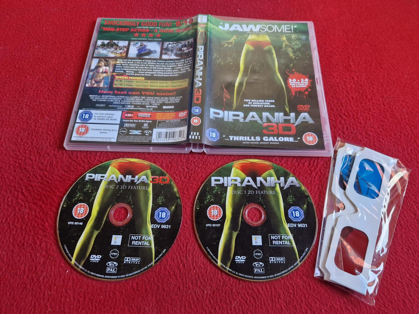 PIRANHA 3D DVD