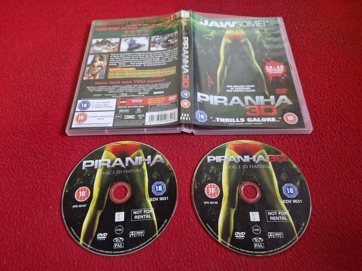 PIRANHA 3D DVD