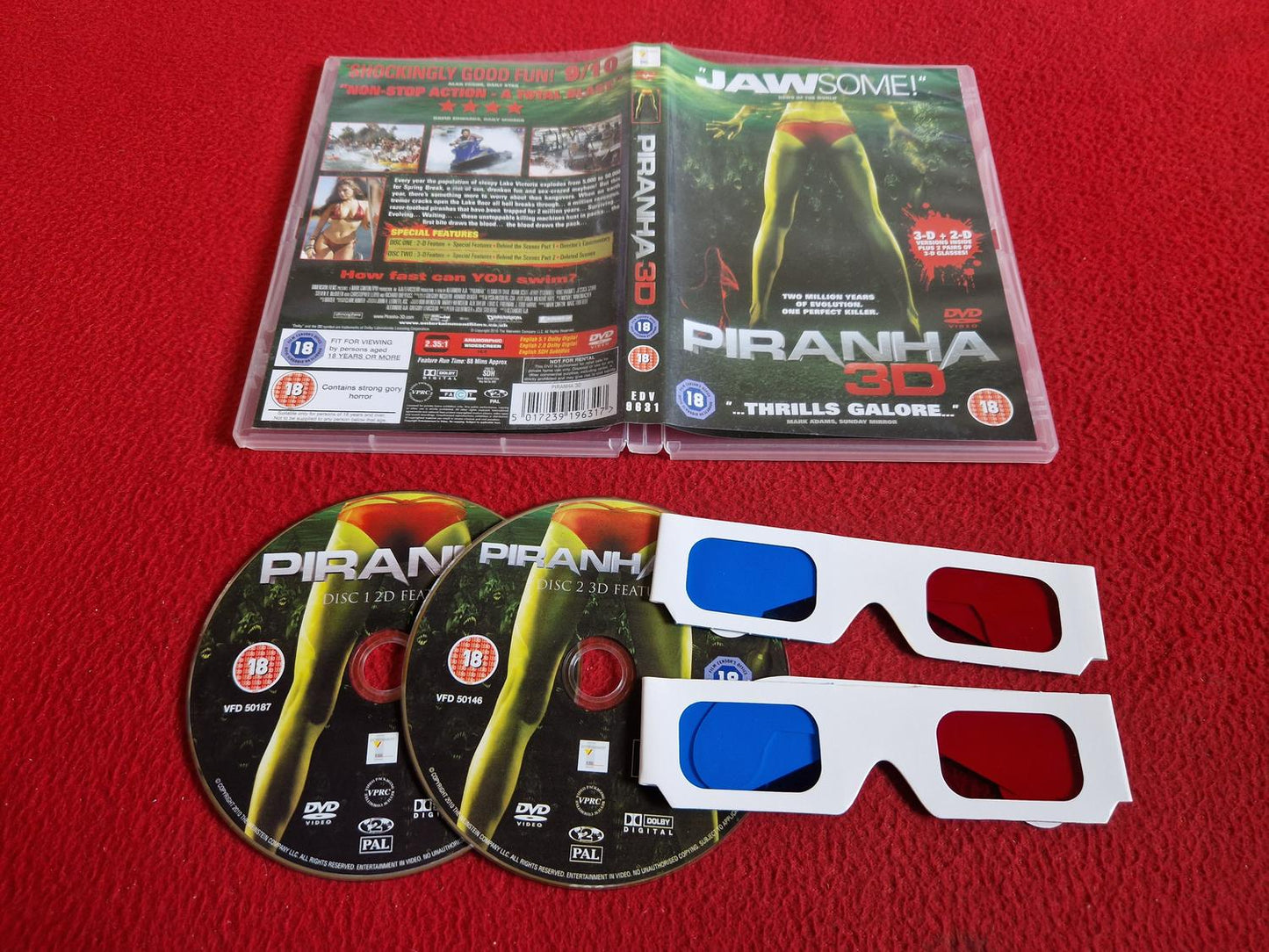 PIRANHA 3D DVD