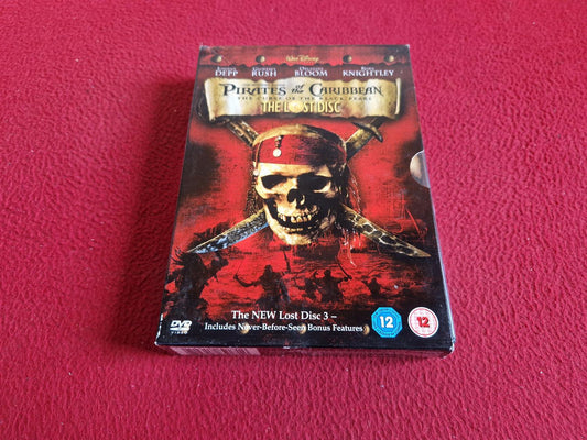 PIRATES IF THE CARIBBEAN THE CURSE OF THE BLACK PEARL + THE LOST DISC BOX DVD