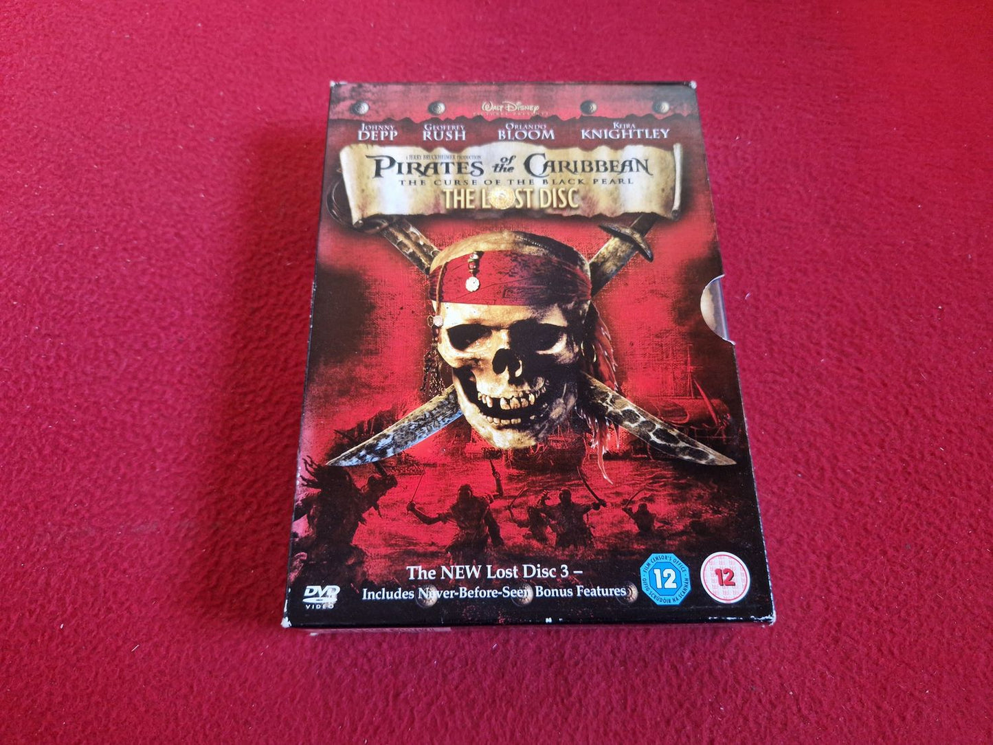 PIRATES OF THE CARIBBEAN CURSE OF THE BLACK PEARL + THE LOST DISC BOX till DVD