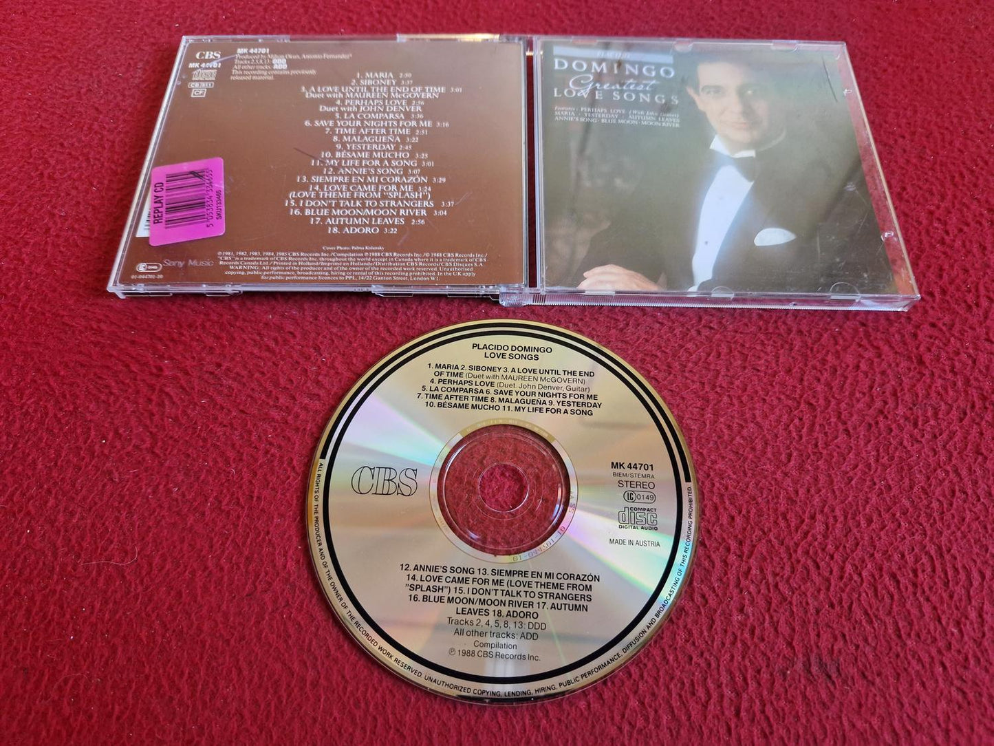 PLACIDO DOMINGO LOVE SONGS CD