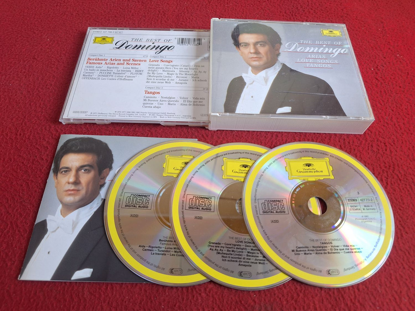 PLACIDO DOMINGO - THE BEST OF DOMINGO ARIAS LOVE SONGS TANGOS CD BOX