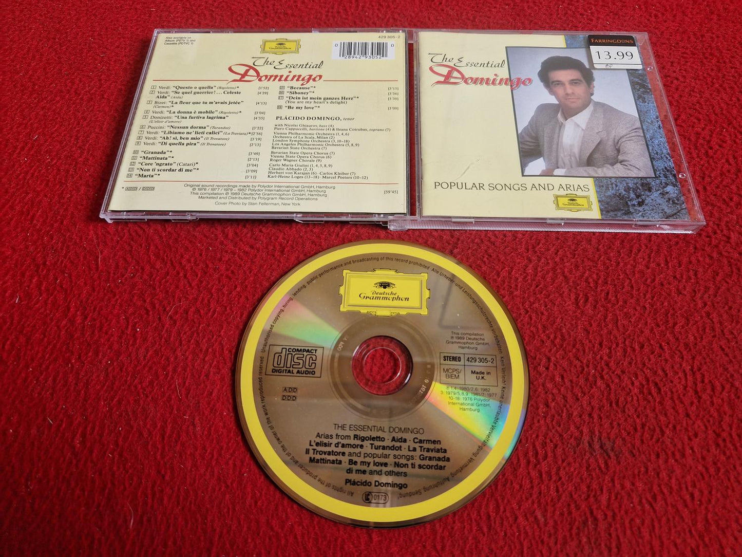 PLACIDO DOMINGO THE ESSENTIAL DOMINGO CD