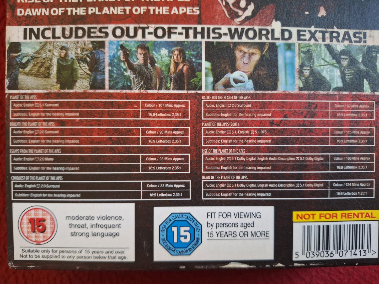 PLANET OF THE APES PRIMAL COLLECTION ALL 8 MOVIES BOX DVD