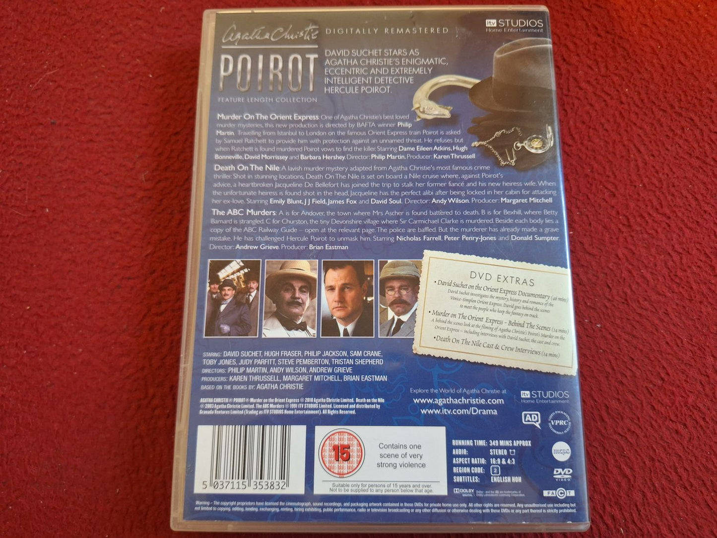 POIROT MURDER ON THE ORIENT EXPRESS/DEATH ON THE NILE/ABC MURDERS BOX DVD