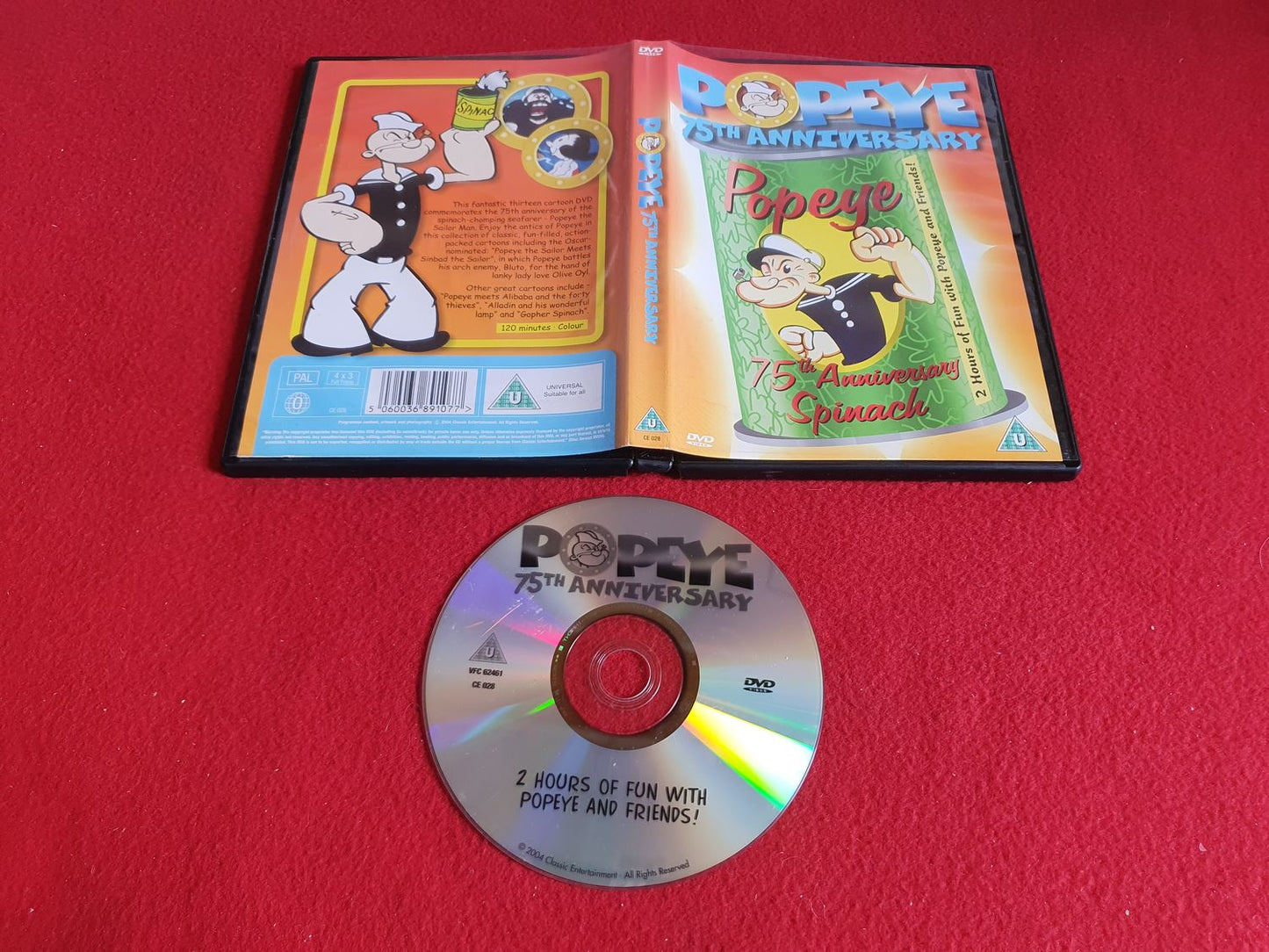 POPEYE 75TH ANNIVERSARY till DVD