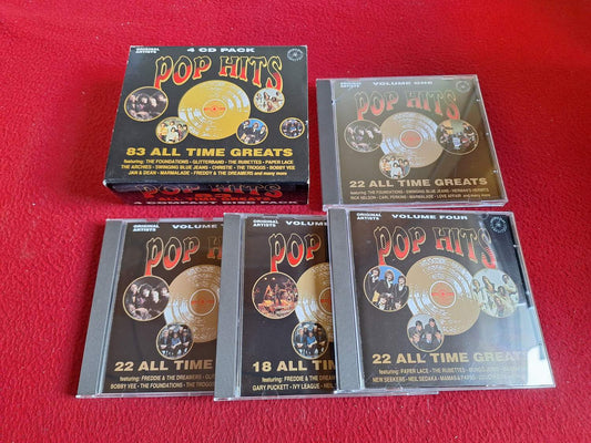 POP HITS - THE FOUNDATIONS / GLITTERBAND / THE RUBETTES / PAPER LACE mfl CD BOX