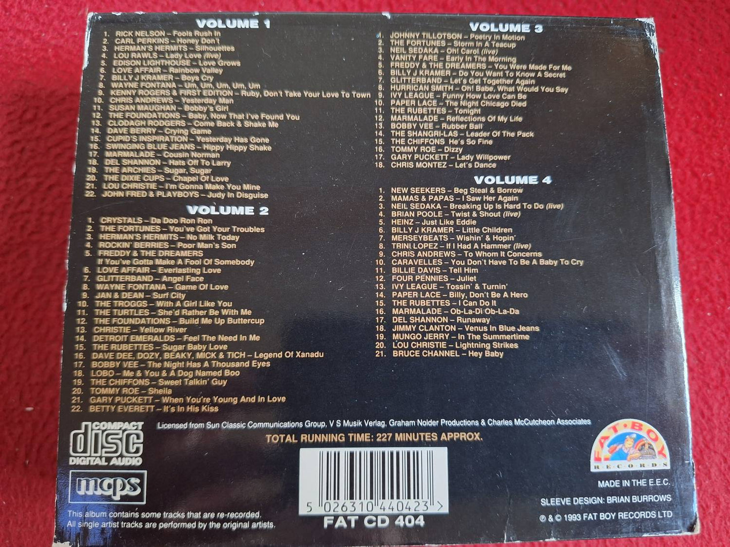 POP HITS - THE FOUNDATIONS / GLITTERBAND / THE RUBETTES / PAPER LACE mfl CD BOX