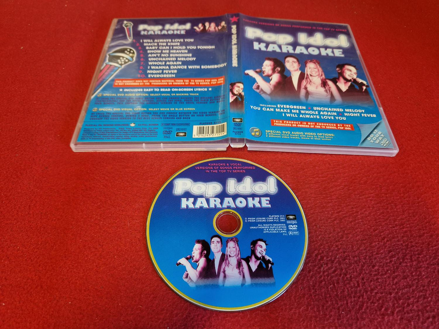 POP IDOL KARAOKE till DVD