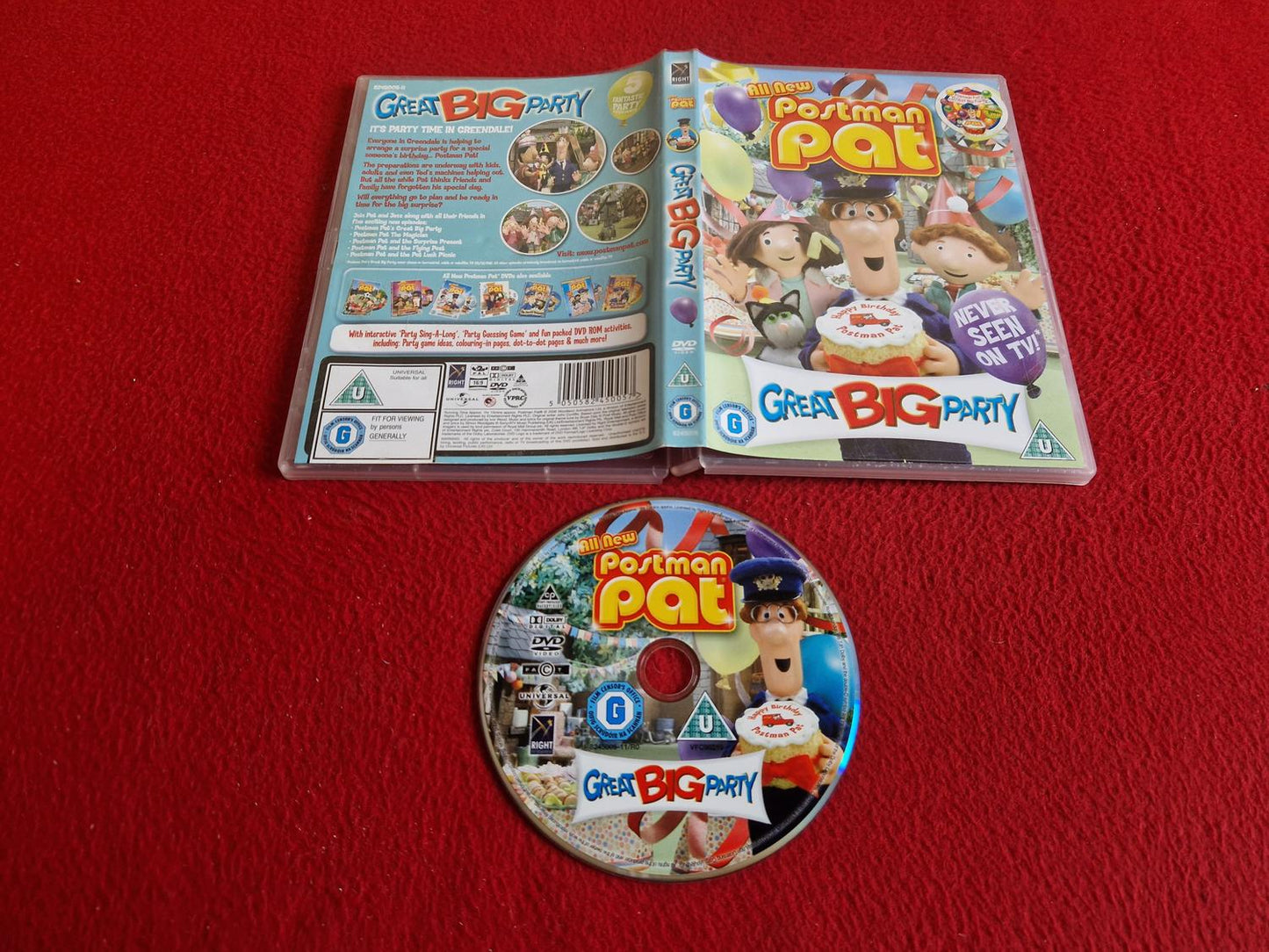 POSTMAN PAT GREAT BIG PARTY DVD