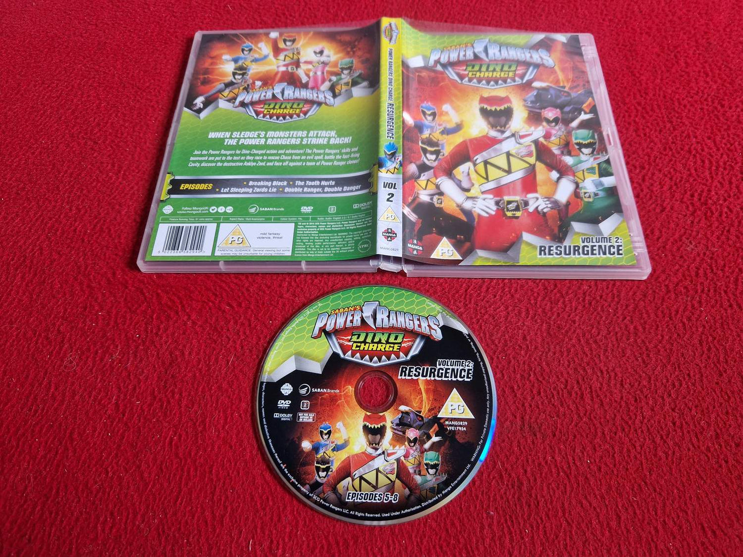 POWER RANGERS DINO CHARGE RESURGENCE VOL 2 DVD