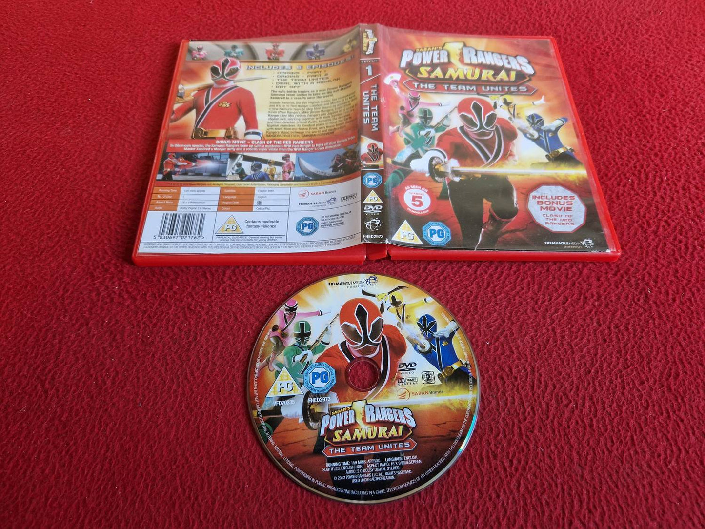 POWER RANGERS SAMURAI THE TEAM UNITES DVD