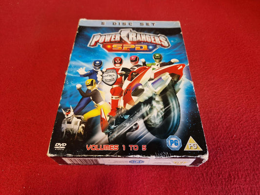 POWER RANGERS S.P.D. VOLUMES 1 - 5 BOX till DVD