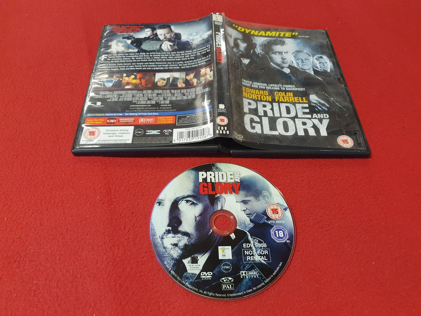 PRIDE AND GLORY till DVD