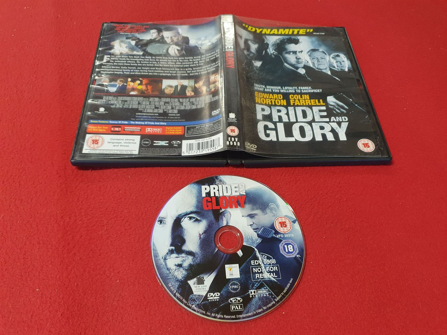 PRIDE AND GLORY till DVD