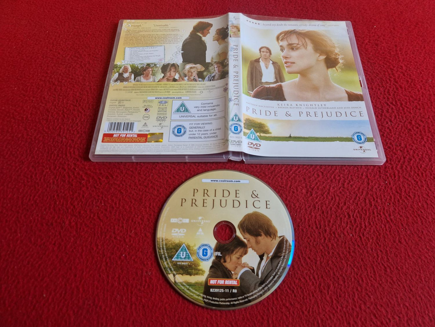 PRIDE & PREJUDICE DVD