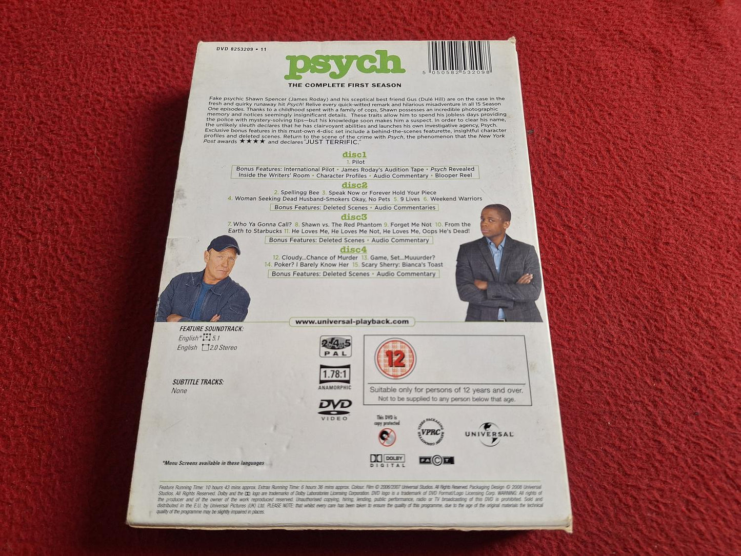 PSYCH SEASON 1 BOX DVD