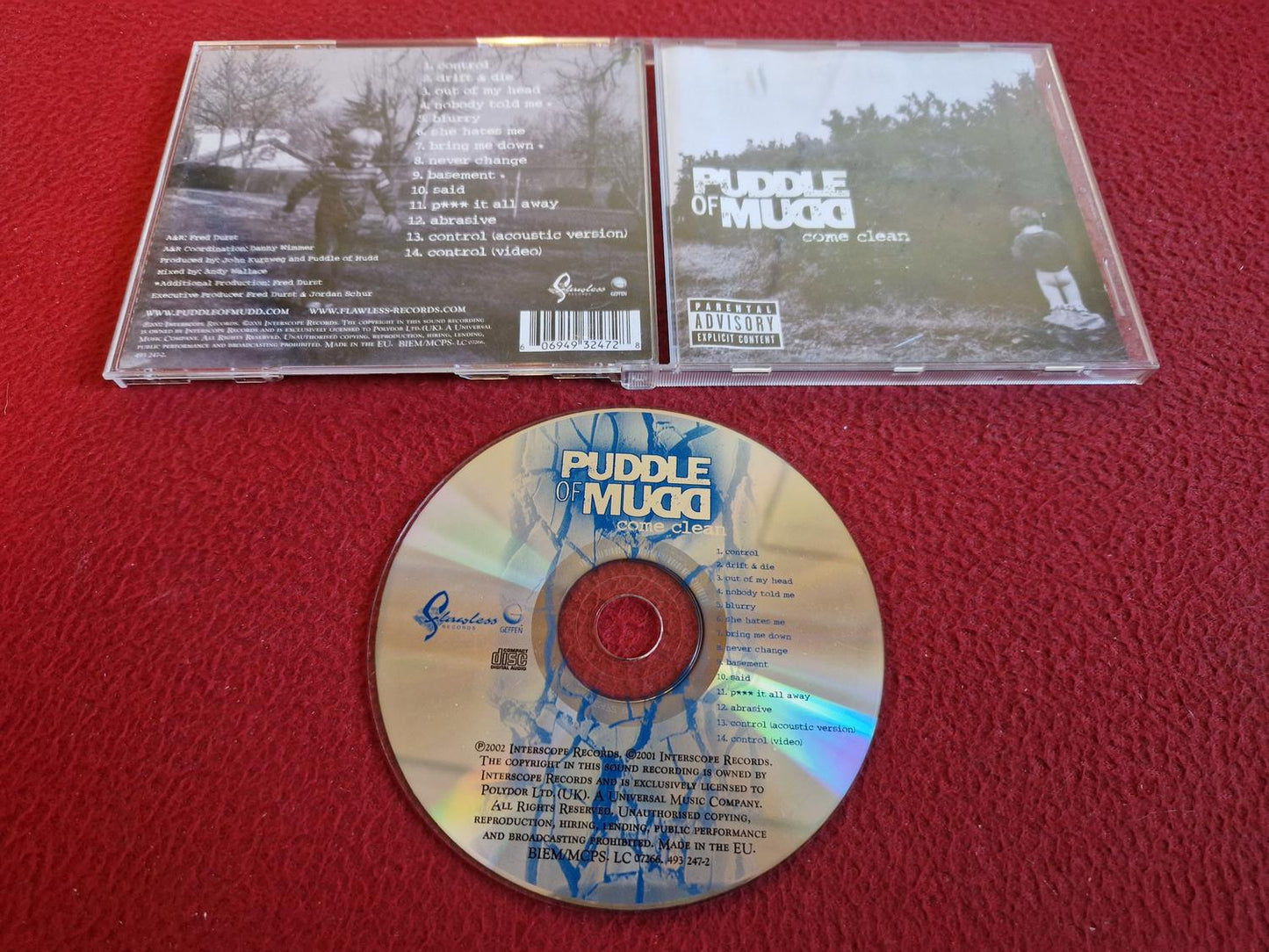 PUDDLE OF MUDD COME CLEAN CD