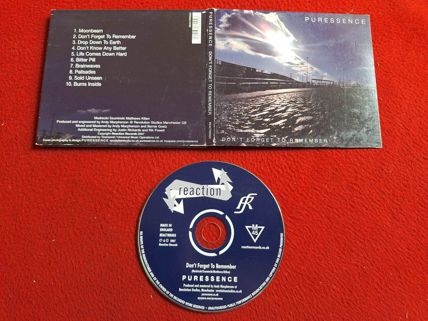 PURESSENCE DON'T FORGET TO REMEMBER CD