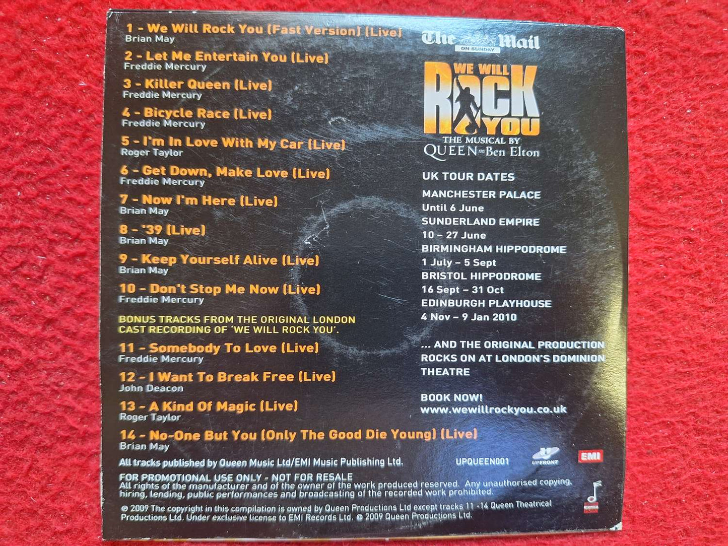 QUEEN ROCK YOU [ THE MAIL ] CD