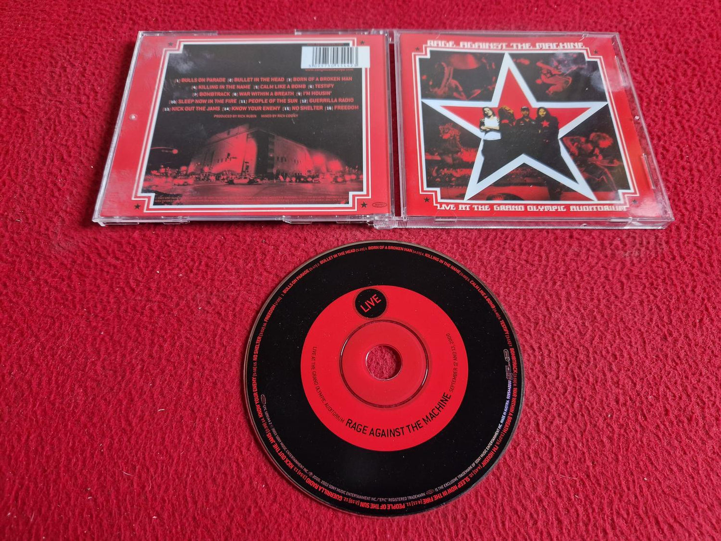 RAGE AGAINST THE MACHINE LIVE AT THE GRAND OLYMPIC AUDITORIUM CD