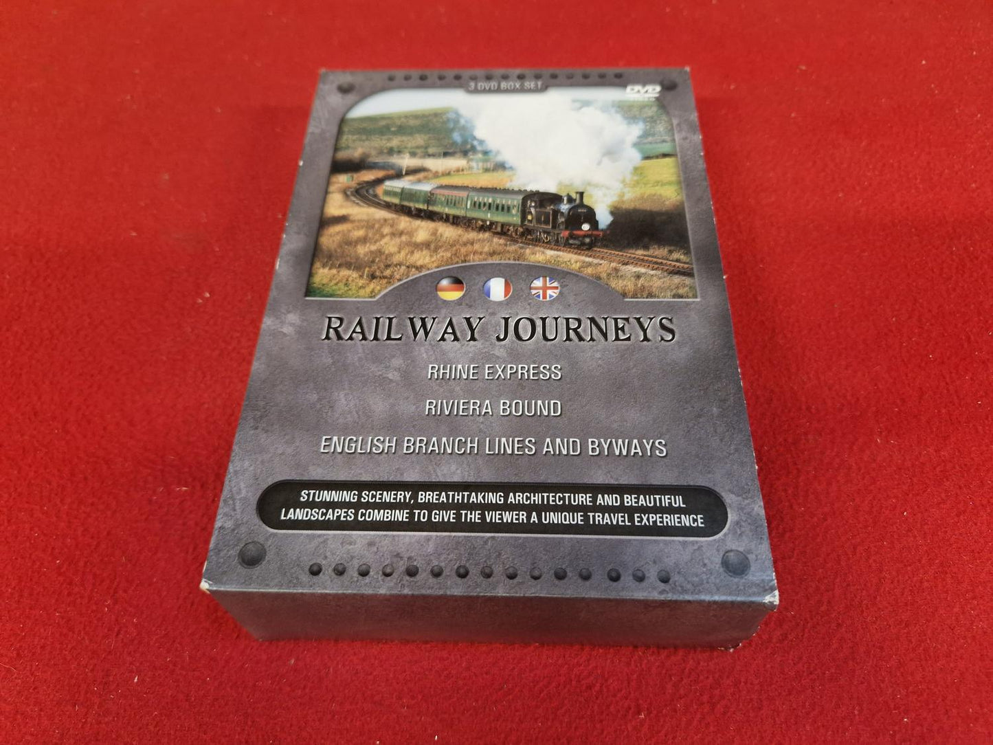 RAILWAY JOURNEYS RHINE EXPRESS / RIVIERA BOND / ENGLISH BRANCH LINES BOX DVD