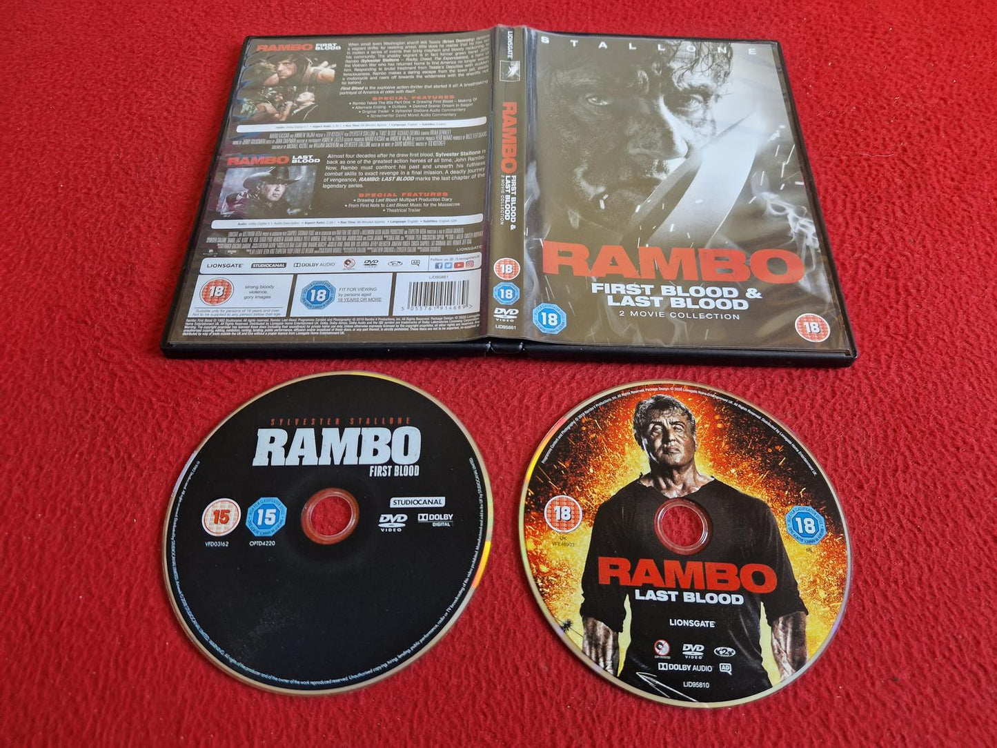 RAMBO FIRST BLOOD & LAST BLOOD DVD