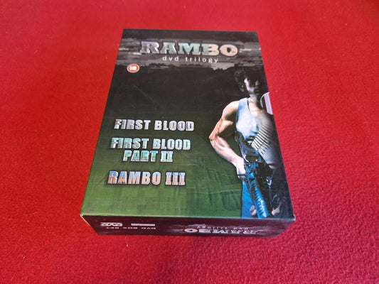 RAMBO TROLOGY FIRST BLOOD 1 & 2 + RAMBO 3 BOX till DVD