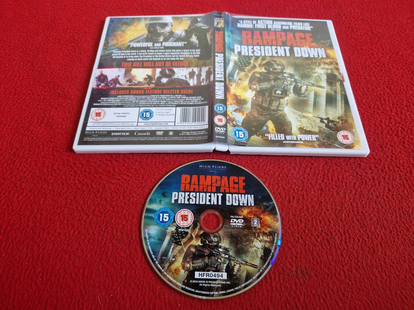 RAMPAGE PRESIDENT DOWN DVD