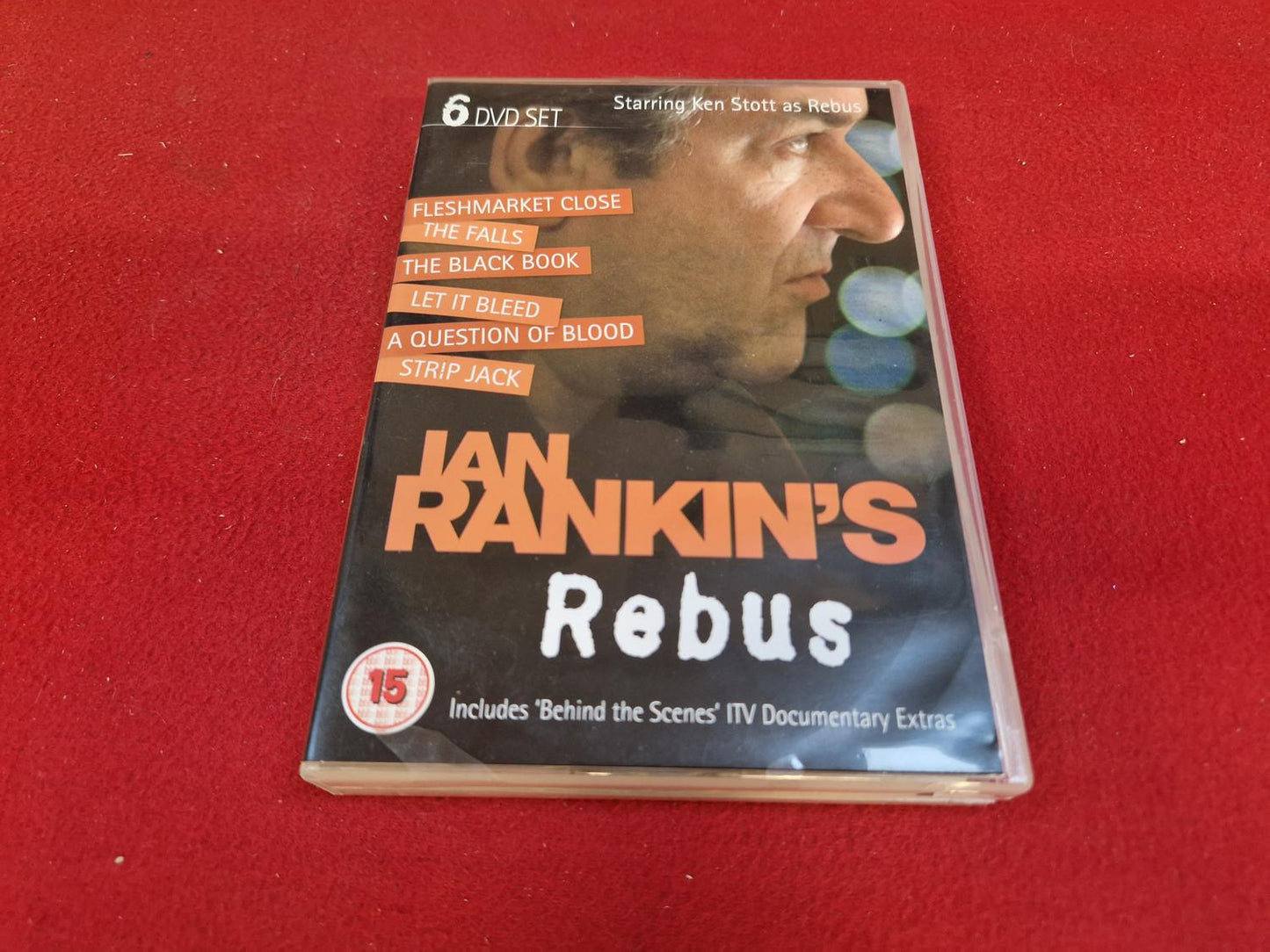 RANKINS REBUS FLESHMARKET CLOSE THE FALLS THE BLACK BOOK mfl BOX till DVD