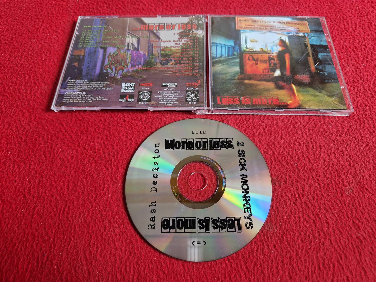 RASH DECISION 2 SICK MONKEYS CD