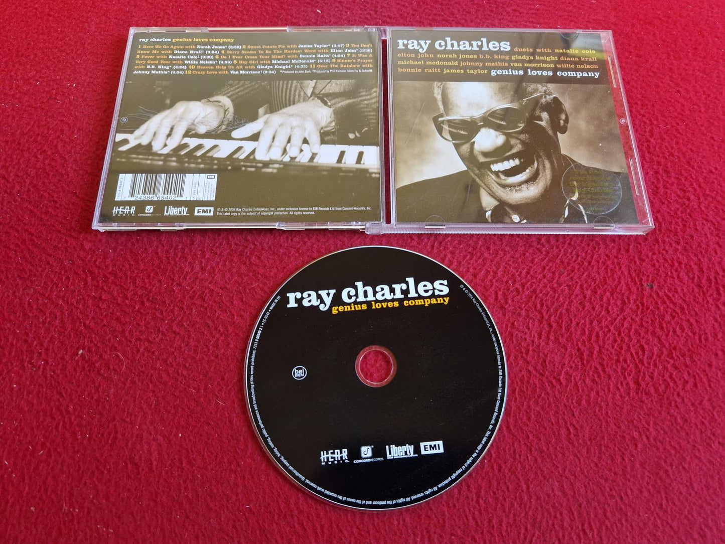 RAY CHARLES GENIUS LOVES COMPANY CD