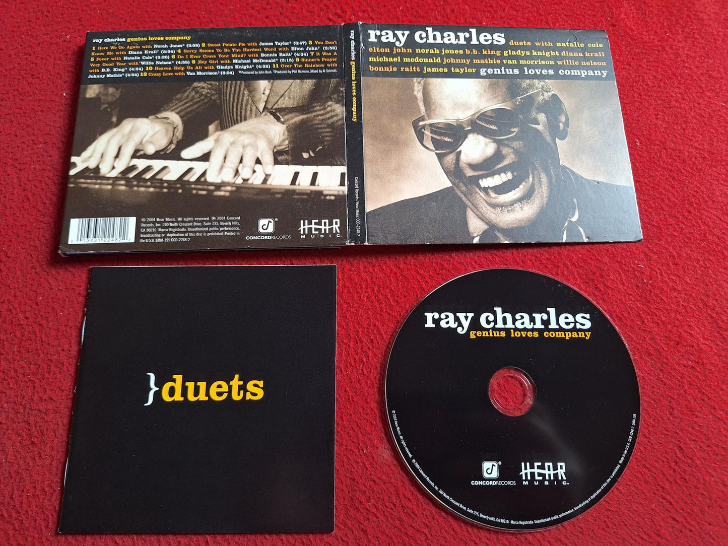 RAY CHARLES GENIUS LOVES COMPANY CD