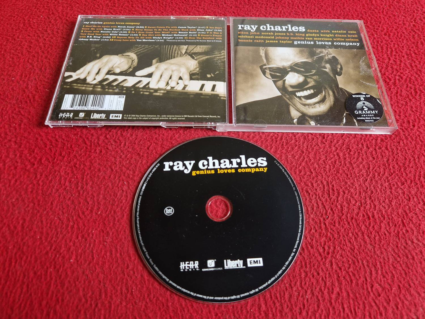 RAY CHARLES GENIUS LOVES COMPANY CD