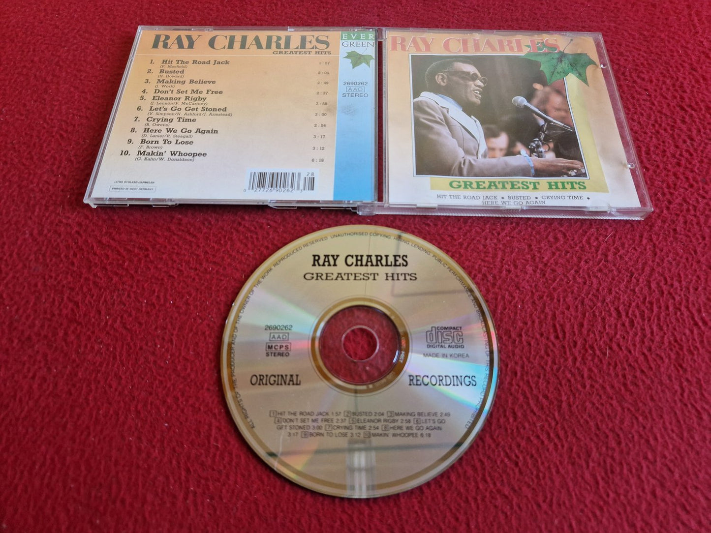 RAY CHARLES GREATEST HITS CD