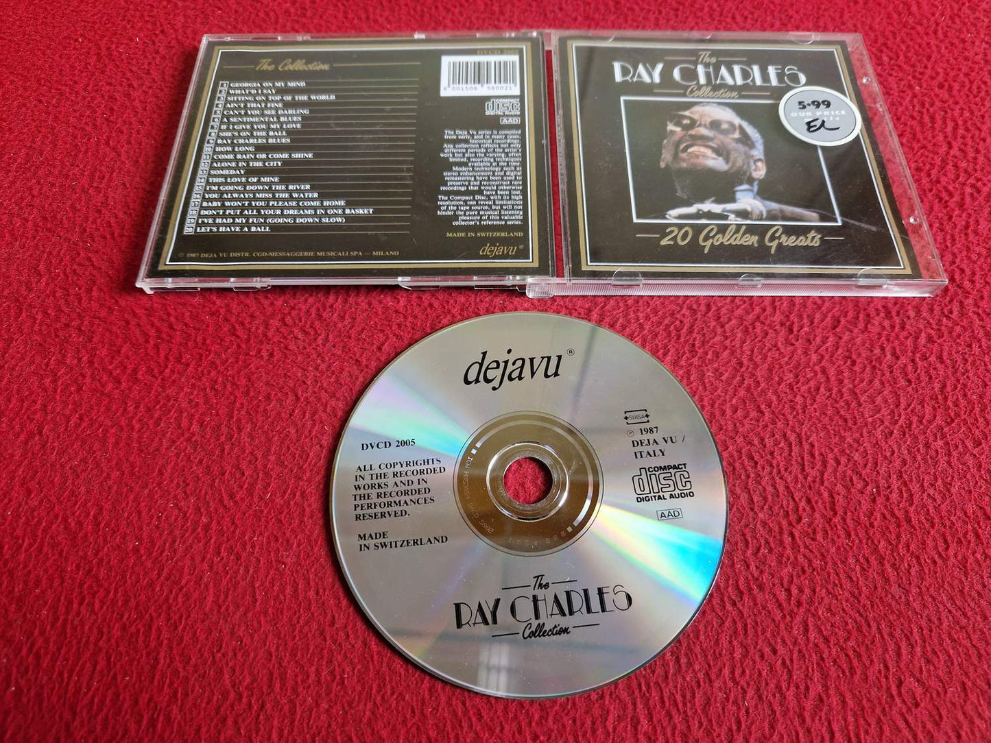 RAY CHARLES THE COLLECTION 20 GOLDEN GREATS CD