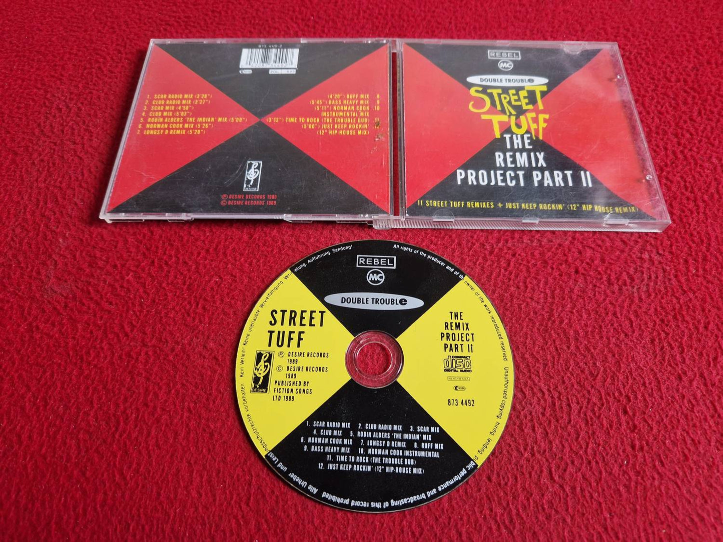 REBEL MC & DOUBLE TROUBLE STREET TUFF THE REMIX PROJECT PART II CD